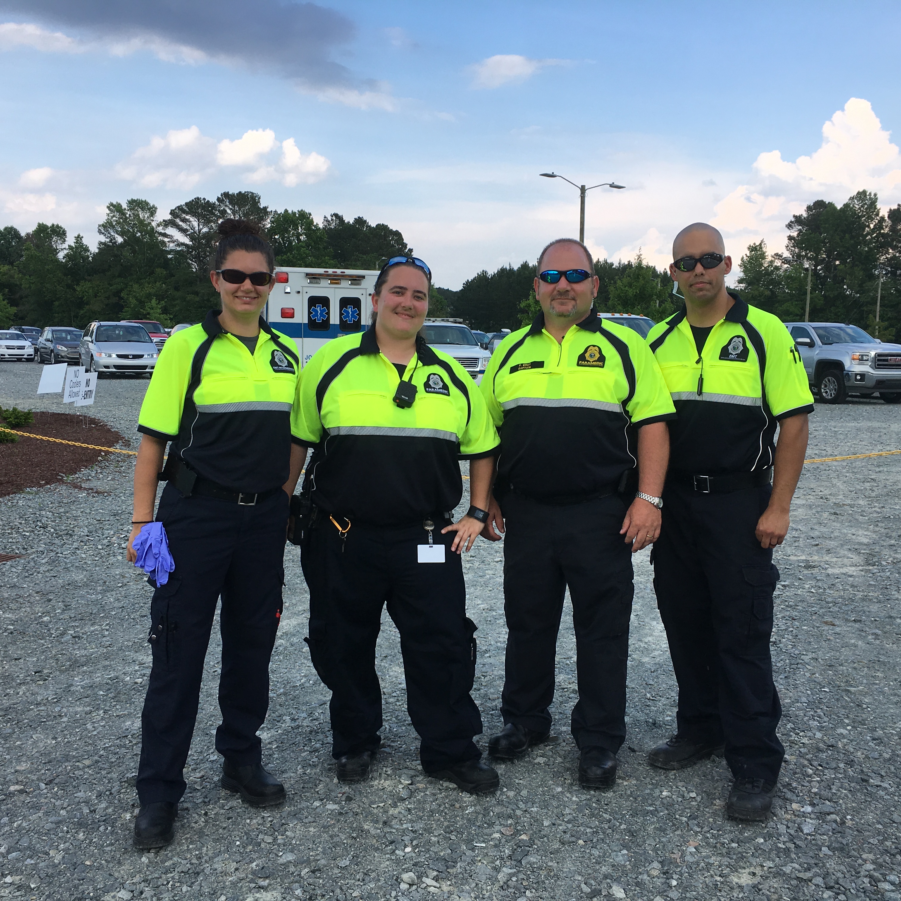 Farm Fest Paramedics With their Special Events Shirts