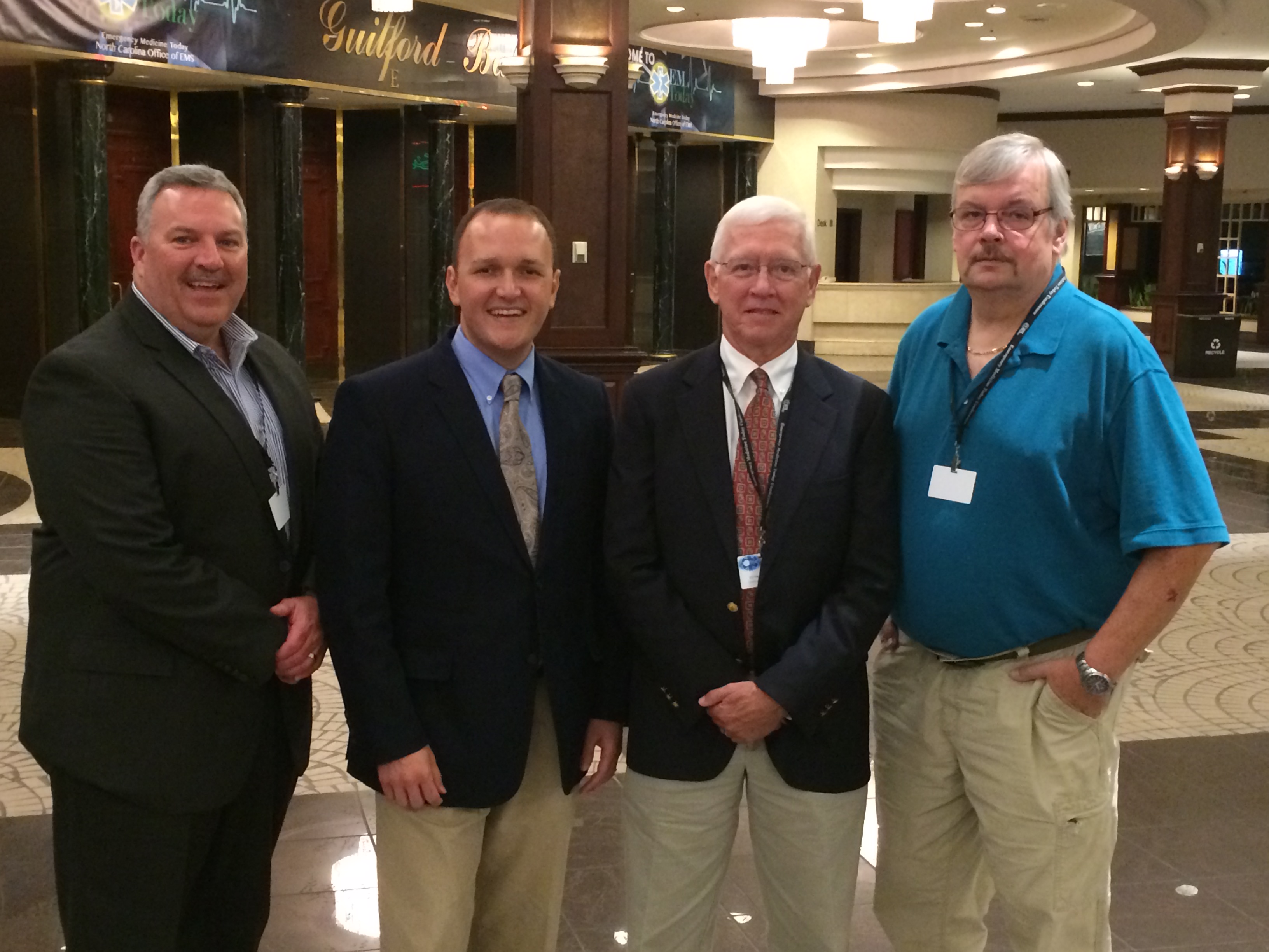 EMS Today Event (R-L Billy Langston, Joshua Holloman, Dr. Hartman, and Dale Johnson)