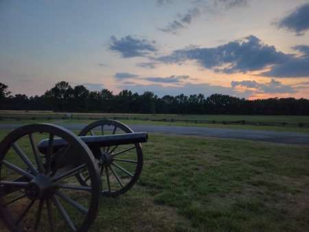 View of a cannon along one of the drive tour sites