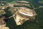 Landfill aerial view