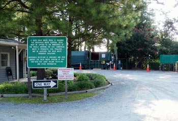 Roadside View of the South Johnston Convenience Center