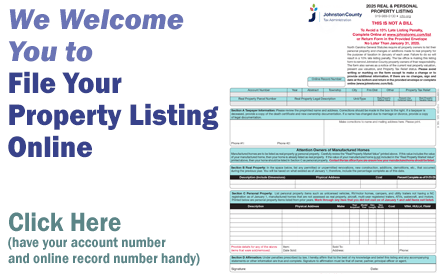 We Welcome You to File Your Property Listing Online